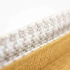 Dobbeltseng i stof med metalfødder fremstillet i Italien - Glorio Viadurini