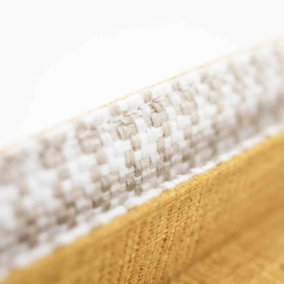 Dobbeltseng i stof med metalfødder fremstillet i Italien - Glorio Viadurini