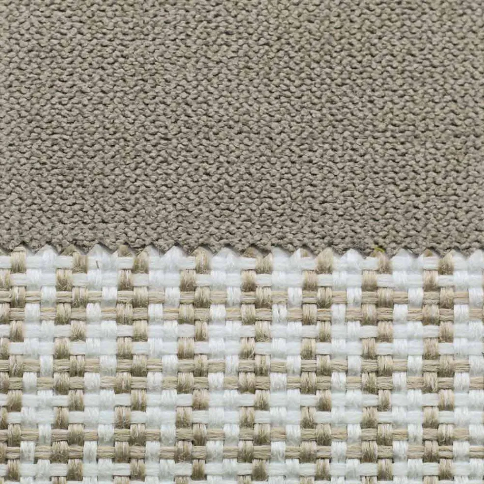 Dobbeltseng i stof med metalfødder fremstillet i Italien - Glorio Viadurini