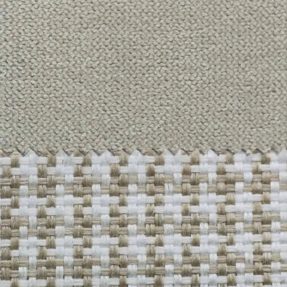 Dobbeltseng i stof med metalfødder fremstillet i Italien - Glorio Viadurini