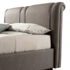 Moderne dobbeltseng med brandsikker læderboks - Ania Viadurini