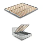 Moderne dobbeltseng med brandsikker læderboks - Ania Viadurini