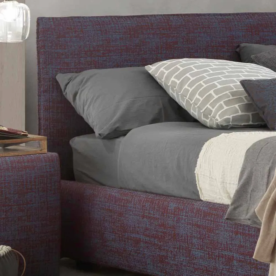 Moderne dobbeltseng, med opbevaringsenhed, Gaya New by Bolzan Viadurini