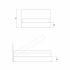 Moderne dobbeltseng, med opbevaringsenhed, Gaya New by Bolzan Viadurini