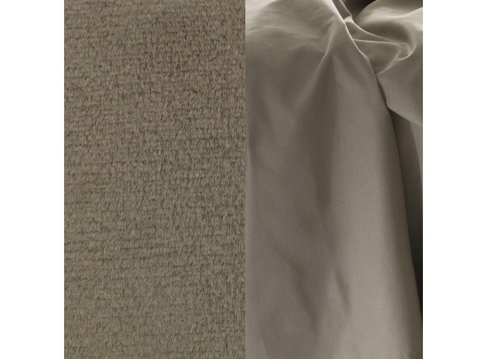 Moderne dobbeltseng med polstret sengegavl lavet i Italien - Ernesta Viadurini