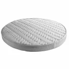 Luksusrund moderne dobbeltseng i kunstlæder fremstillet i Italien - drøm Viadurini