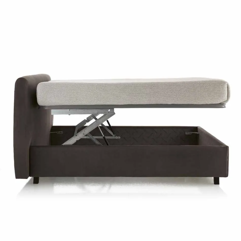 Moderne polstret dobbeltseng med box toppede 160x190 / 200cm Mia Viadurini