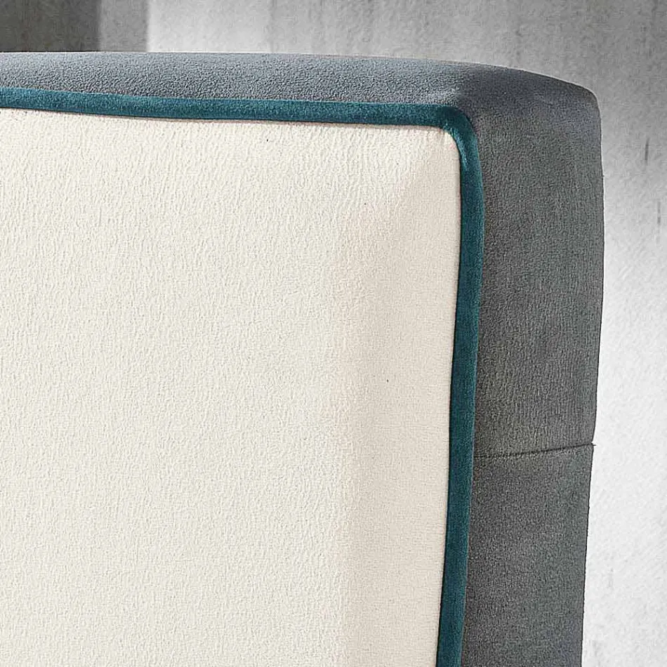 Moderne polstret dobbeltseng med box toppede 160x190 / 200cm Mia Viadurini