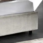 Moderne polstret dobbeltseng med quiltet eller glat design - Aftamo Viadurini