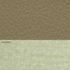 Moderne dobbeltseng i kunstlæder og stof fremstillet i Italien - Zeldo Viadurini