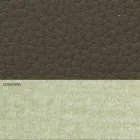 Moderne dobbeltseng i kunstlæder og stof fremstillet i Italien - Zeldo Viadurini