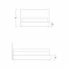 Moderne dobbeltseng, uden opbevaring, Gaya New by Bolzan Viadurini