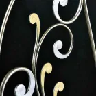 neoklassisk dobbeltseng i fuld hånd-smedet jern Jessica Viadurini