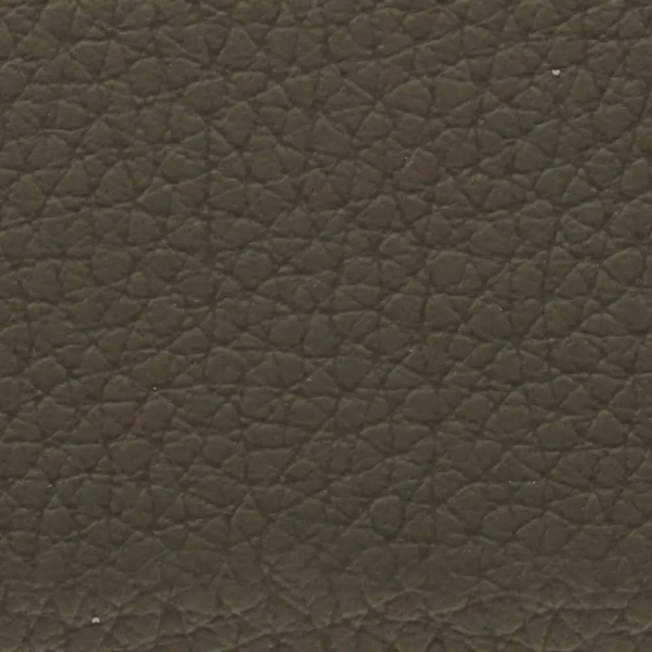 Dobbeltseng dækket af imiteret læder med fødder fremstillet i Italien - Nurzio Viadurini