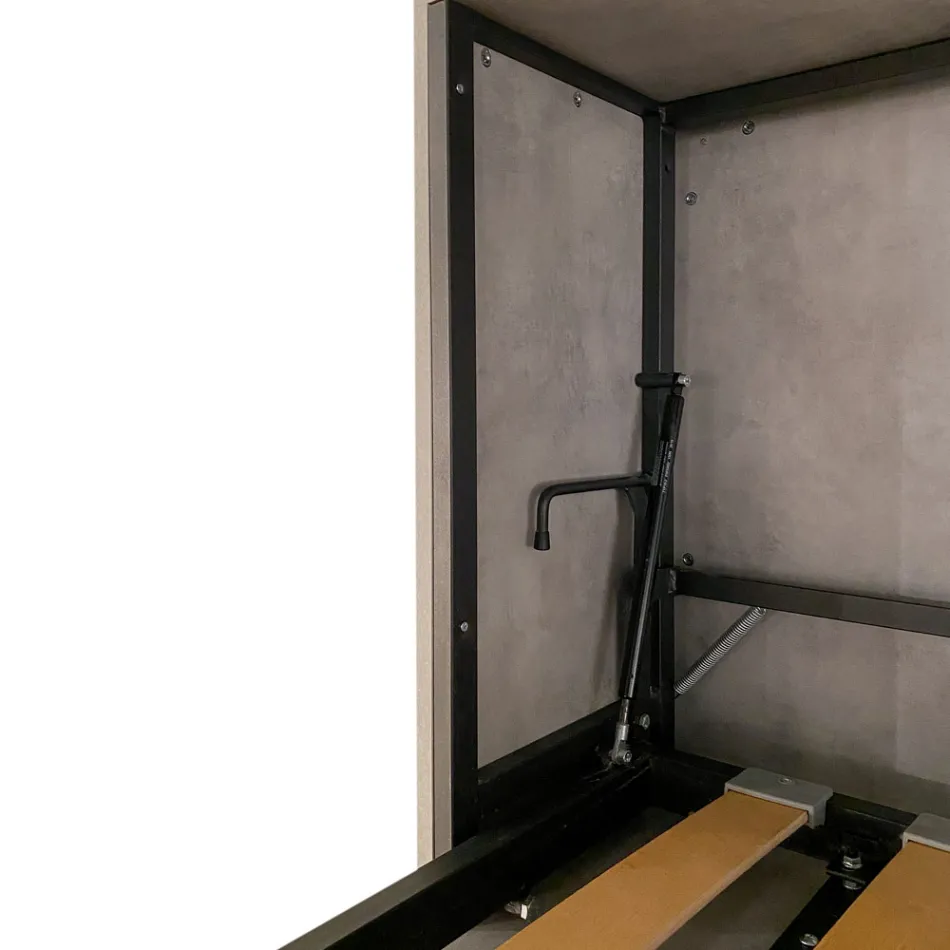 Vandret sammenklappelig enkeltseng fremstillet i Italien - Collaborative Viadurini