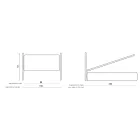 Enkeltseng med valgfri opbevaring Made in Italy - Ciccio Viadurini