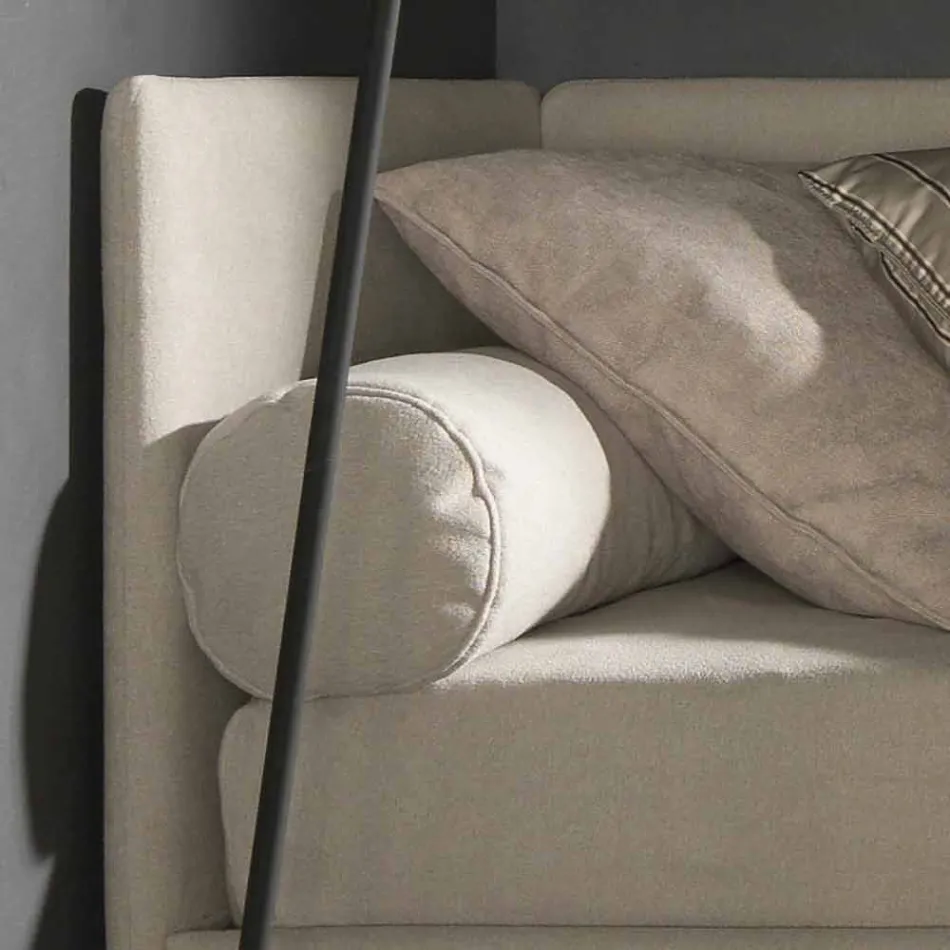 Enkeltseng med formet hovedgavl og sidepanel, Line8 Bolzan Viadurini