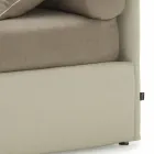 Enkeltseng med hovedgærde, jern og træstruktur Linje af Bolzan Viadurini