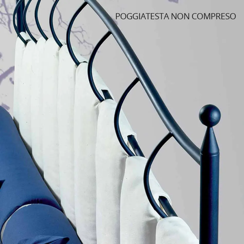 Enkeltseng i Smedejern Amethyst Viadurini