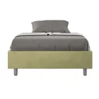 Queensize seng 120x200 cm betrukket med mikrofiber fremstillet i Italien - Athlete Viadurini