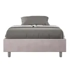 Queensize seng 140x200 cm betrukket med mikrofiber fremstillet i Italien - Athlete Viadurini