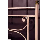 Queen size seng og et halvt firkantet smedejern hamrede Claudia Viadurini