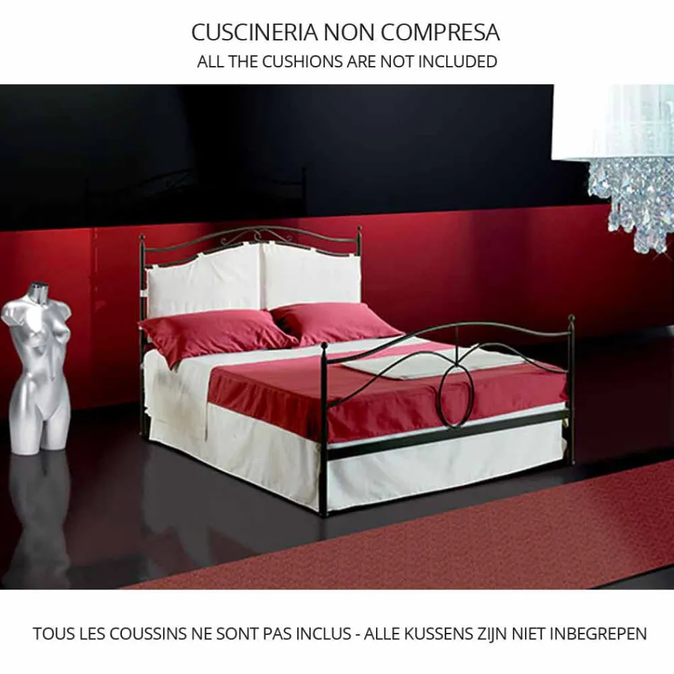 En seng og en halv Square Smedejern Cassiopeia Viadurini