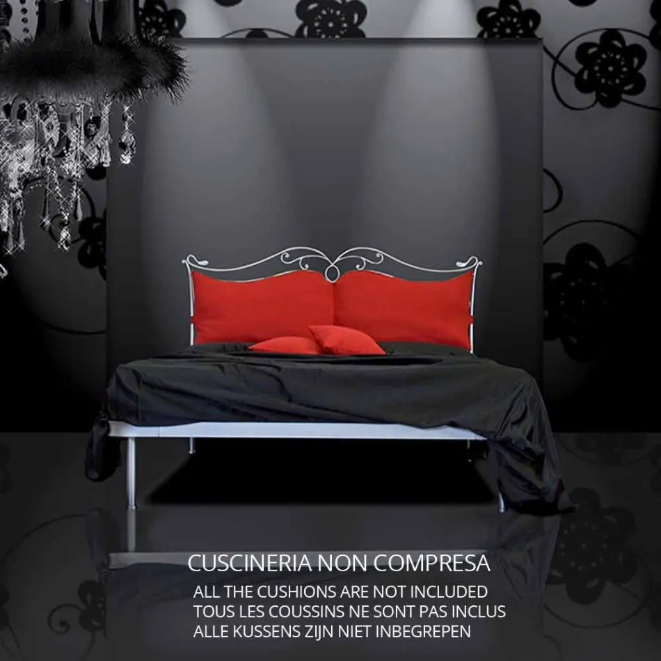 En seng og en halv Square Smedejern Febo Viadurini