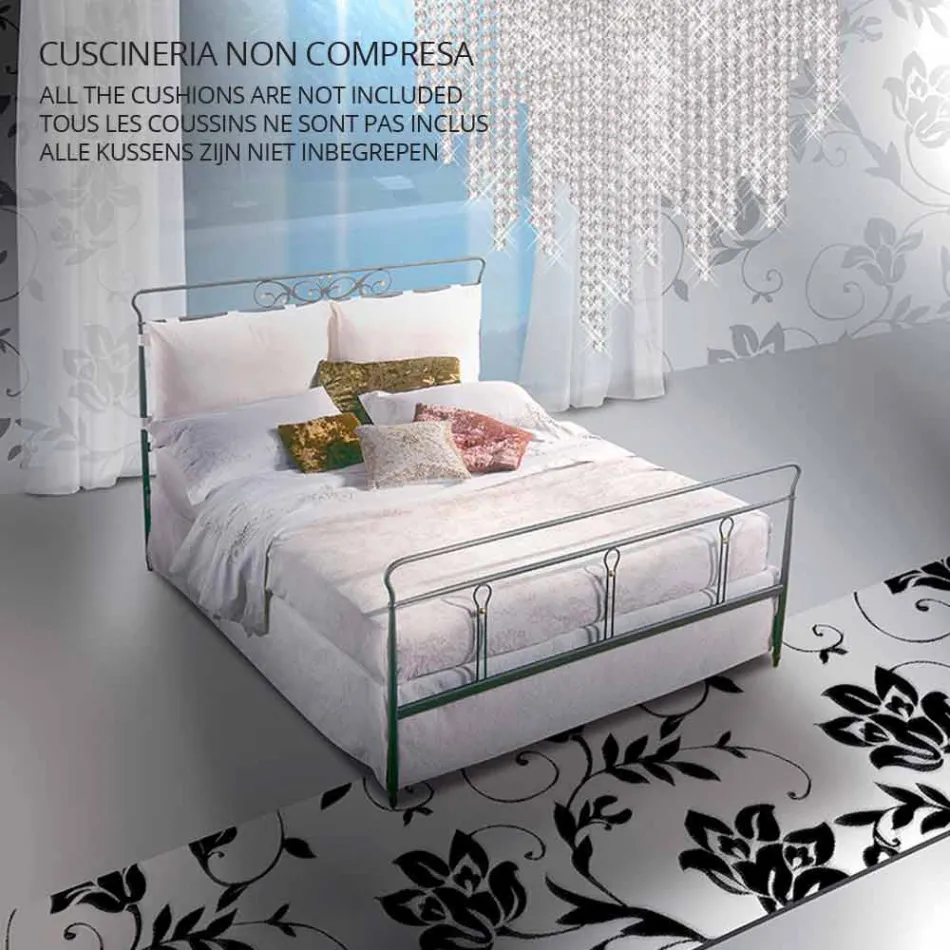 En seng og en halv Square Smedejern Pan Viadurini