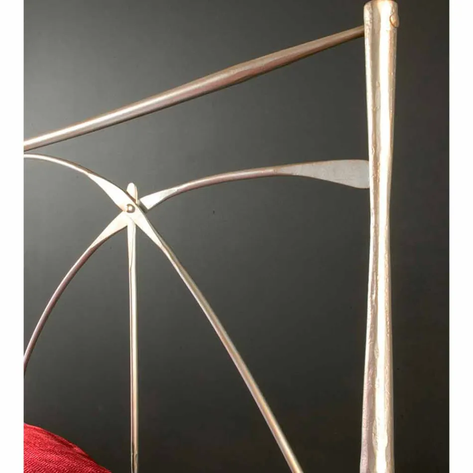 En seng og en halv Square Smedejern Persephone Viadurini