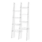 Vægreol i gennemsigtigt plexiglasdesign op til 4 elementer - Trezza Viadurini