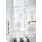 Vægreol i transparent plexiglasdesign op til 4 elementer - Trezza Viadurini