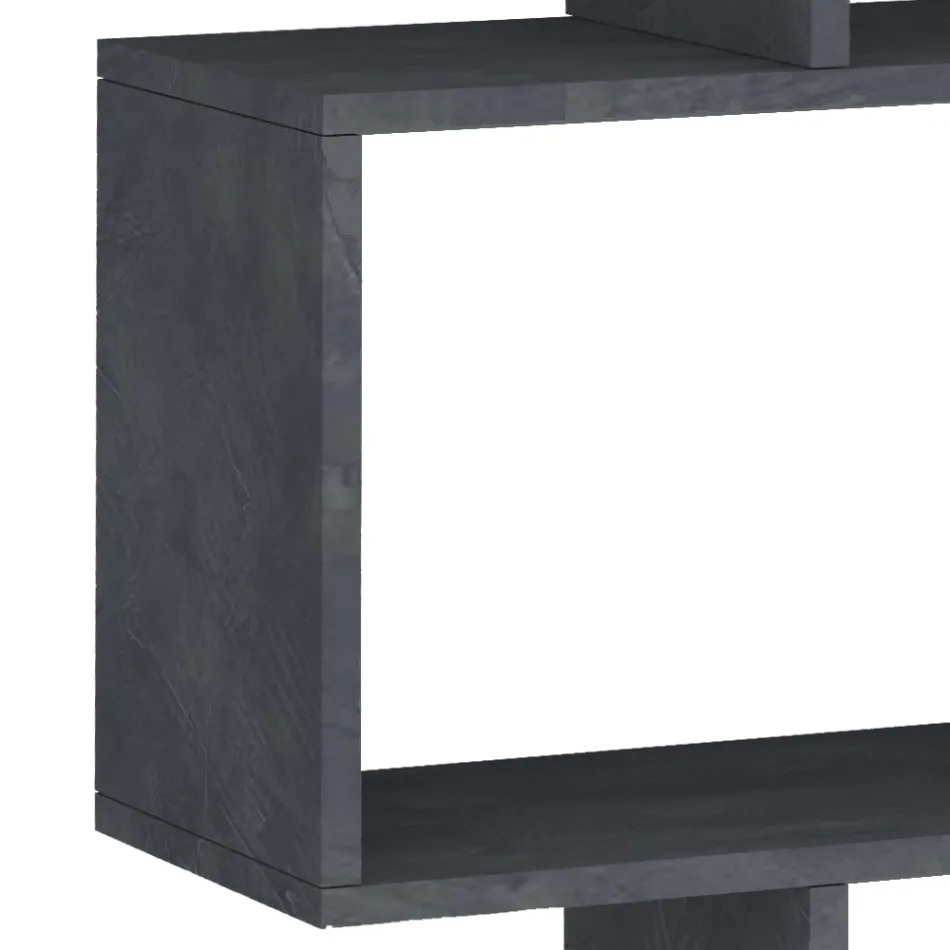 Lodret Design Væg Bogreol Stue i Træ 3 Finishes - Minetta Viadurini