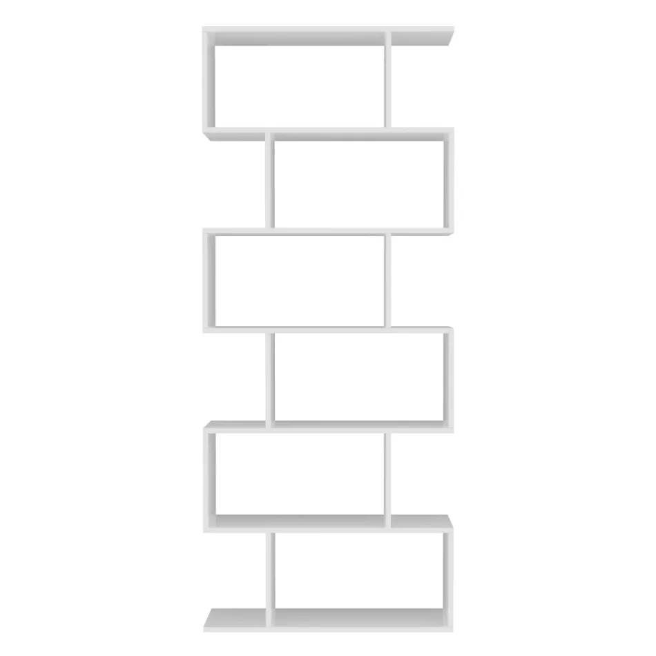 Lodret Design Væg Bogreol Stue i Træ 3 Finishes - Minetta Viadurini