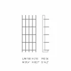 Shabby Chic vægreol i design hvid asketræ - Babele Viadurini