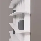 Shabby Chic vægreol i design hvid asketræ - Babele Viadurini