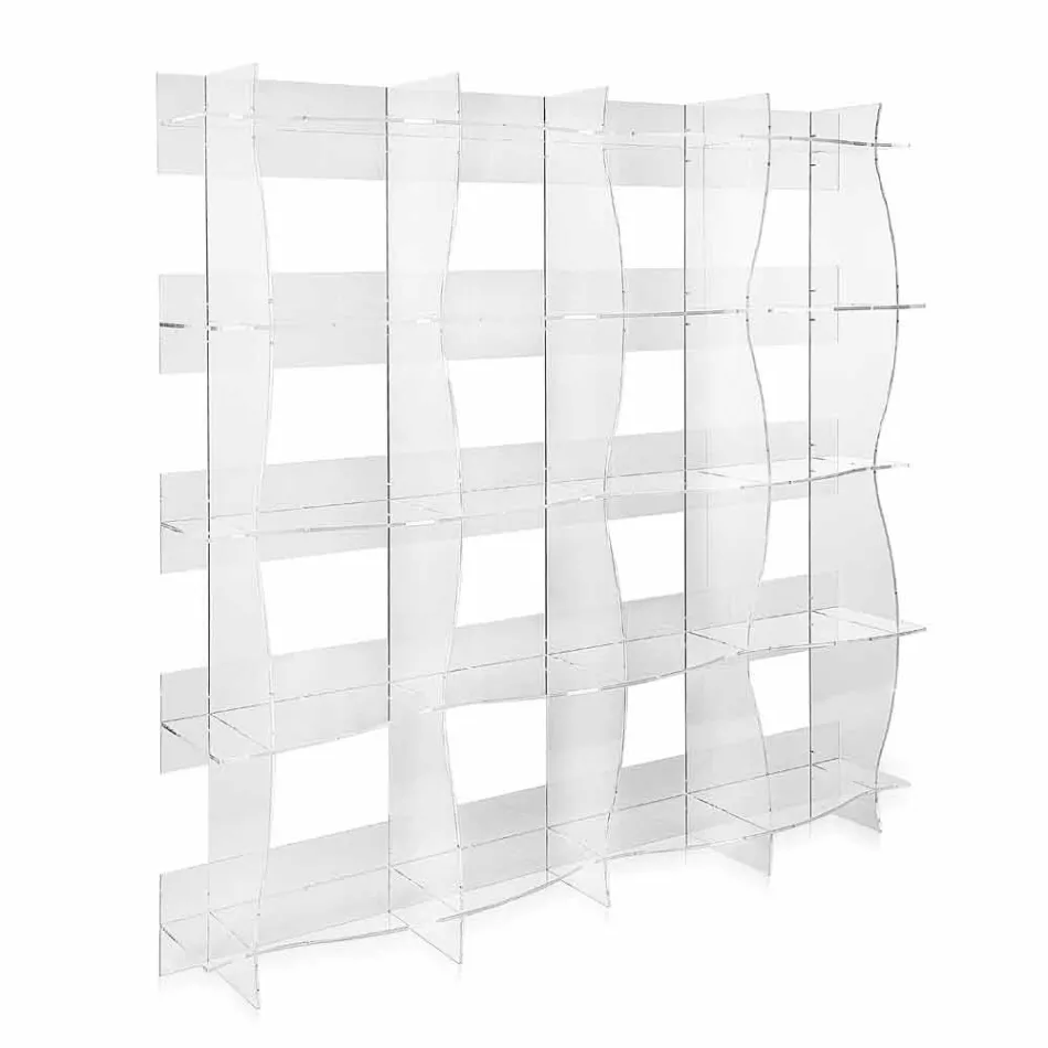 fritstående reol / væg moderne design Pam gennemsigtig Viadurini