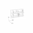 Bibliotek fra Hang Skyline 130x70 Mabele Viadurini