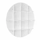 Bogreol hvid moderne design væg Thu, lavet i Italien Viadurini