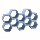 Slide Hexa farvet væg bogreol i Italien Viadurini