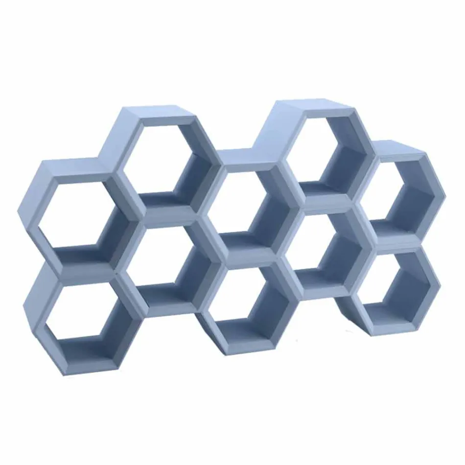 Slide Hexa farvet væg bogreol i Italien Viadurini