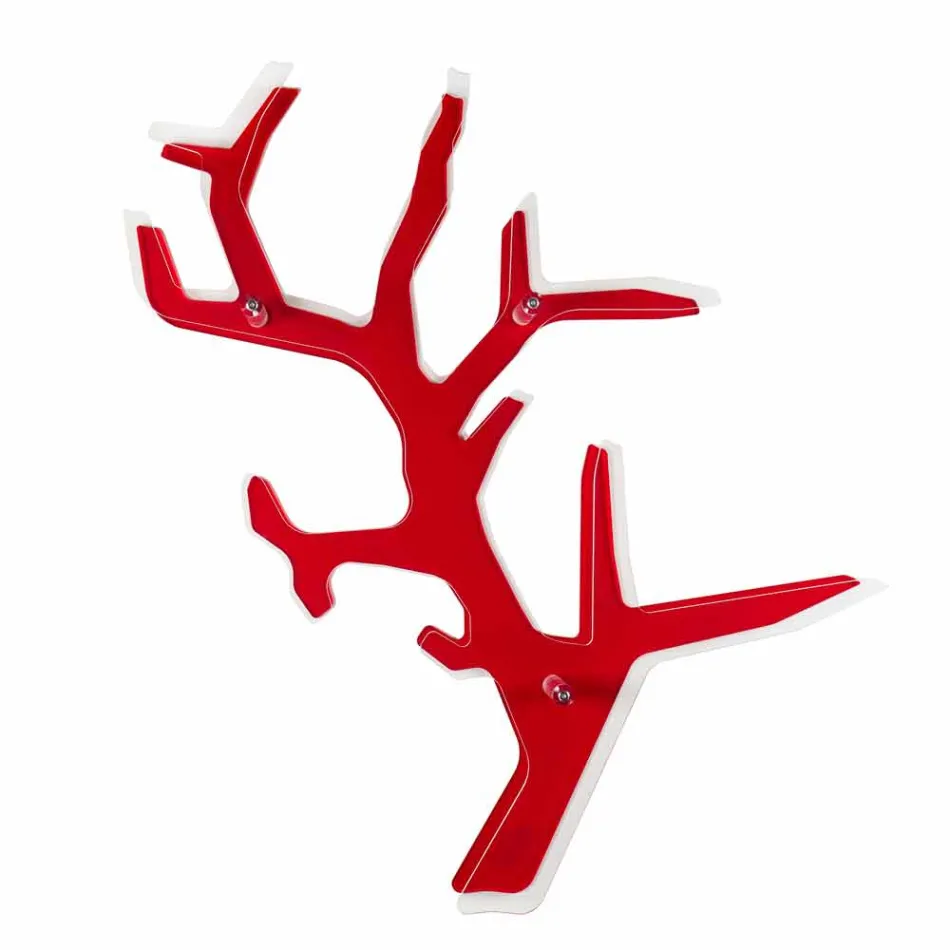 Library of rød moderne design Carol Wall, lavet i Italien Viadurini