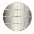 Rund væg reol i guld eller sølv plexiglas lavet i Italien - Lizzy Viadurini