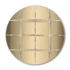 Rund væg reol i guld eller sølv plexiglas lavet i Italien - Lizzy Viadurini