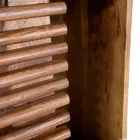 Bogreol til stuen lavet af akacietræ - Vortice Viadurini