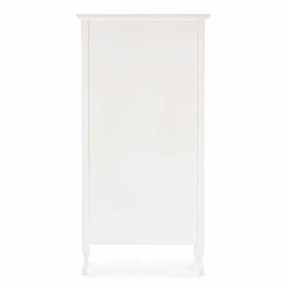 Klassisk gulvreol i træ med metalhåndtag Homemotion - Spina Viadurini