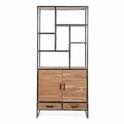 Homemotion gulvreol i malet stål med træhylder - Zompo Viadurini