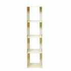 Sort, rød, hvid eller grå jern moderne gulv reol lavet i Italien - Pls Viadurini