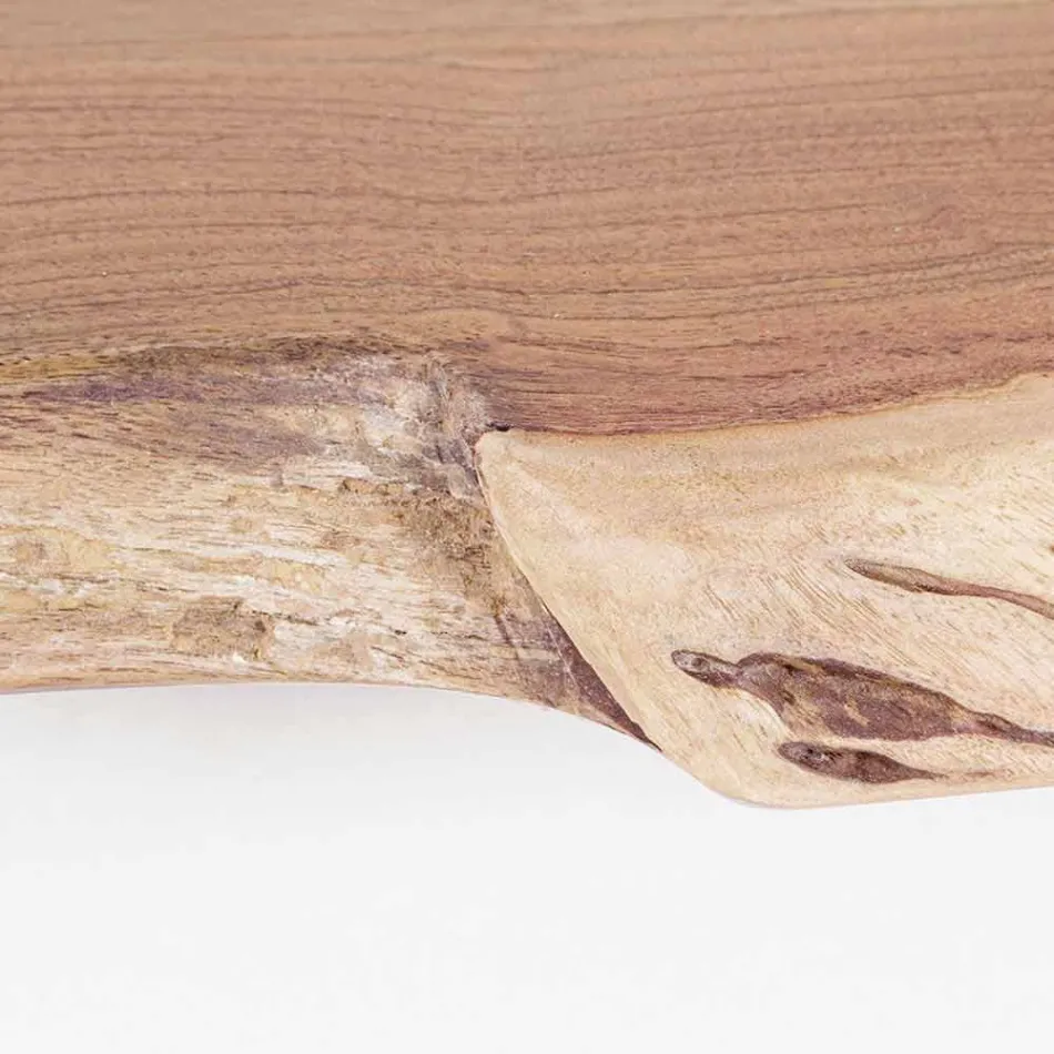 Moderne gulvreol i akacietræ med 5 hylder Homemotion - Lauro Viadurini