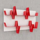 Bibliotek Design Battikuore 130x87 (2 hylder) Mabele Viadurini